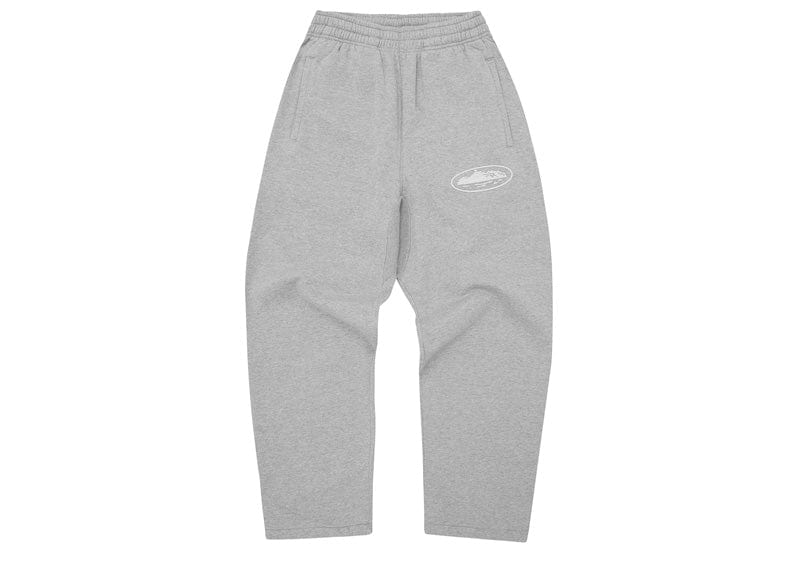Corteiz Island Puff Print Open Hem Pant Heather Grey