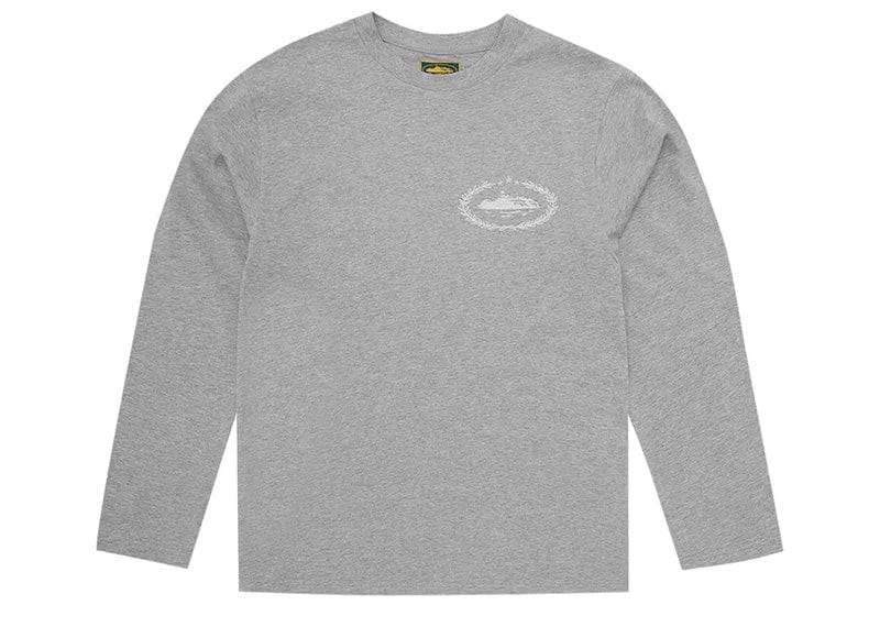 Corteiz Royale Heavyweight Long Sleeve T-shirt Heather Grey