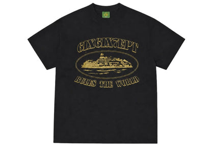 Corteiz RTW x 667 Alcatraz Island Tee Black/Gold