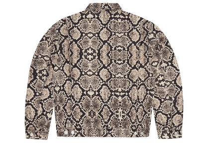 Corteiz Snakeskin Denim Workwear Jacket Black/Beige