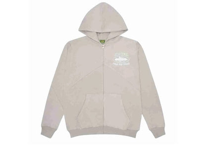 Corteiz Superior V2 Zip-Up Hoodie Stone Grey