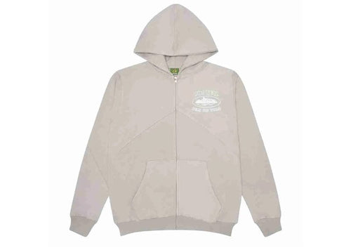 Corteiz Superior V2 Zip-Up Hoodie Stone Grey