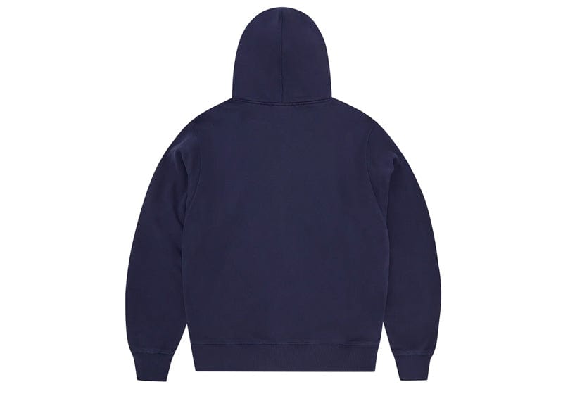 Corteiz Thick Stitch Allstarz Logo Print Zip Hoodie Navy