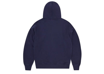 Corteiz Thick Stitch Allstarz Logo Print Zip Hoodie Navy