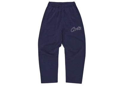 Corteiz Thick Stitch Allstarz Open Hem Pant Navy