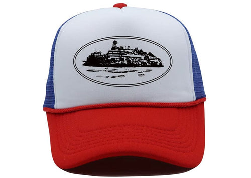 Corteiz Trucker Cap Blue White Red