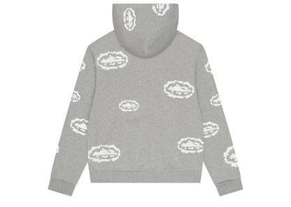 Corteiz x Denim Tears Island Wreath Zip Hoodie Heather Grey