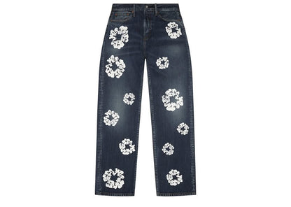 Denim Tears Baggy Cotton Wreath Denim Pant Dark Wash