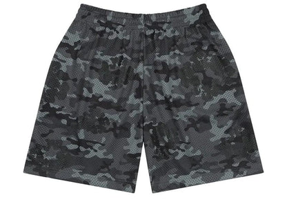 Denim Tears Camo Cotton Wreath Mesh Shorts Black