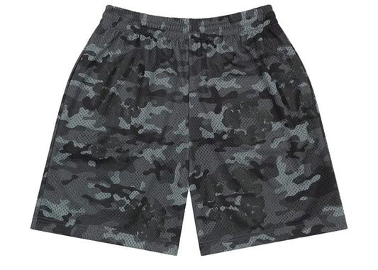 Denim Tears Camo Cotton Wreath Mesh Shorts Black