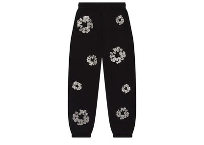 Denim Tears Cashmere Swarovski Cotton Wreath Sweatpants Black