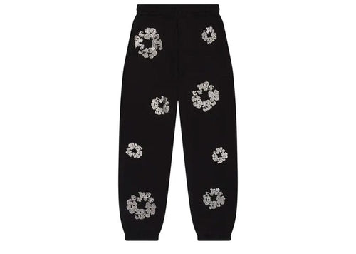 Denim Tears Cashmere Swarovski Cotton Wreath Sweatpants Black