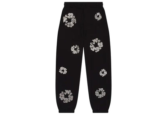 Denim Tears Cashmere Swarovski Cotton Wreath Sweatpants Black