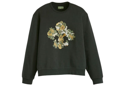 Denim Tears Crewneck Sweatshirt Fleur De Lis Print Black