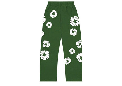Denim Tears Cotton Wreath Baggy Sweatpants Green
