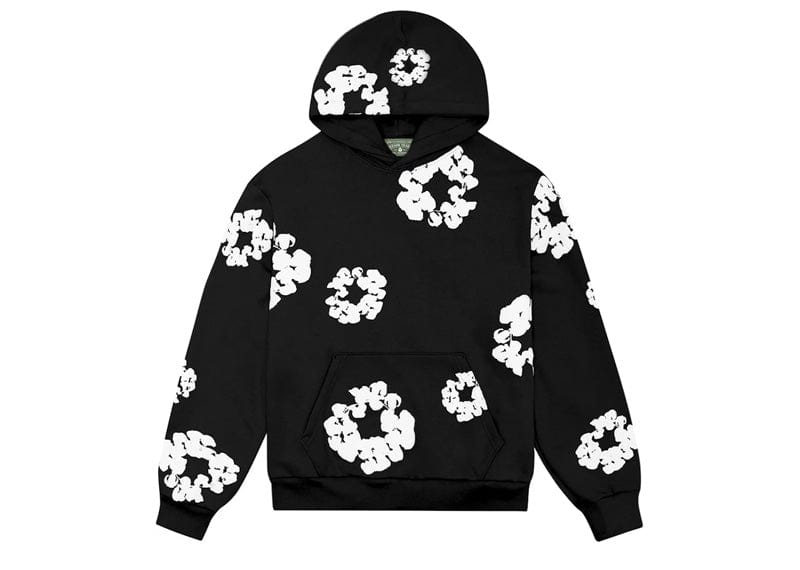 Denim Tears Cotton Wreath Hoodie Black