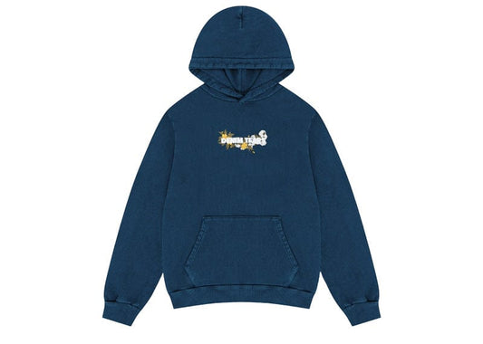 Denim Tears Embroidered Floral Hoodie Navy