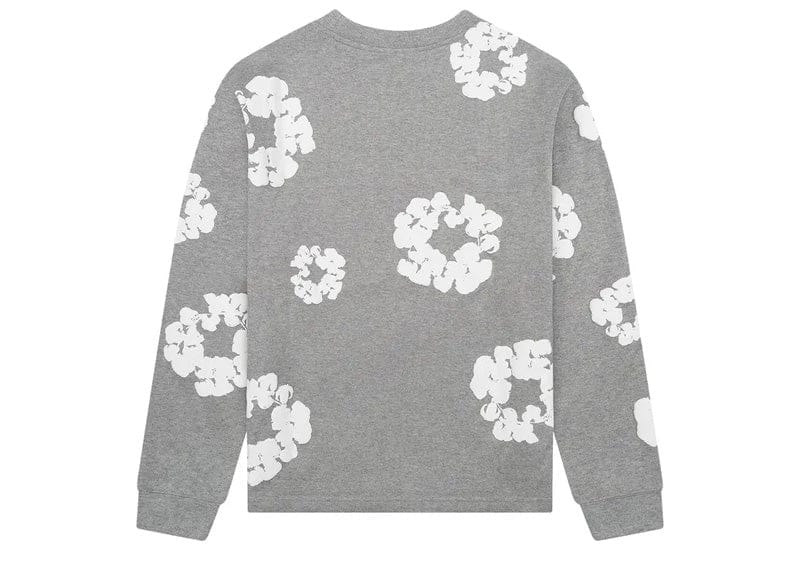 Denim Tears Long Sleeve Cotton Wreath T-shirt Grey