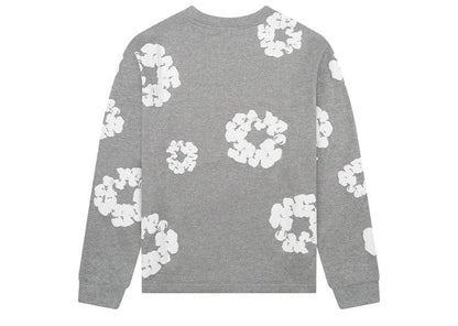 Denim Tears Long Sleeve Cotton Wreath T-shirt Grey