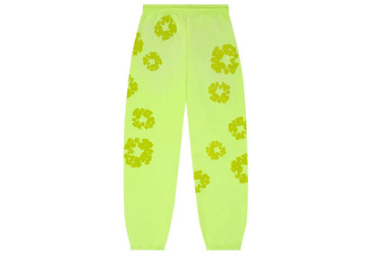 Denim Tears Mono Cotton Wreath Sweatpants Neon Green