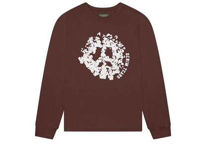 Denim Tears Peace Wreath Long Sleeve Tee Brown