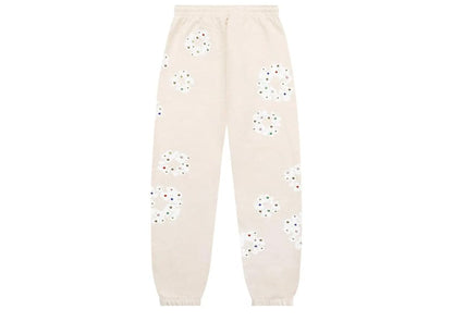 Denim Tears Rhinestone Cotton Wreath Sweatpants Oatmeal