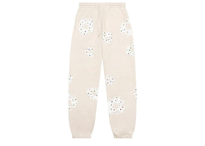 Denim Tears Rhinestone Cotton Wreath Sweatpants Oatmeal