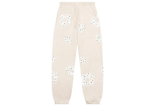 Denim Tears Rhinestone Cotton Wreath Sweatpants Oatmeal
