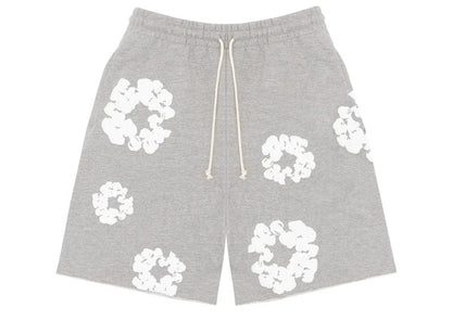 Denim Tears The Cotton Wreath Shorts Light Grey