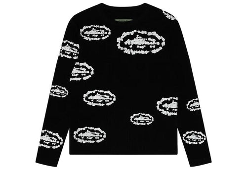 Denim Tears x Corteiz Island Wreath Waffle Thermal Black