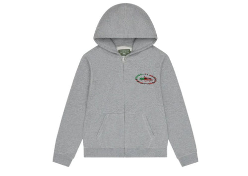 Denim Tears x Corteiz Royale Zip Hoodie Grey