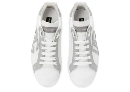 Dolce & Gabbana Calfskin Nappa Portofino Sneaker White/Grey