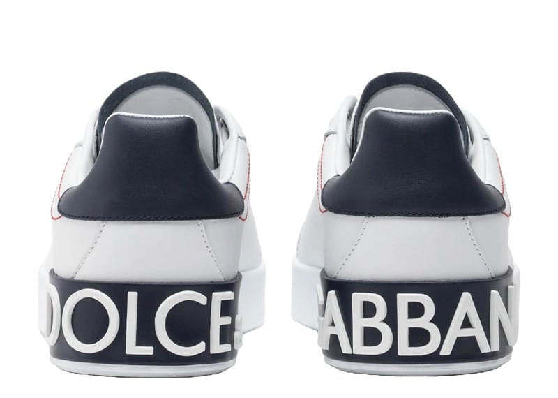 Dolce & Gabbana Calfskin Nappa Portofino Sneaker White/Navy