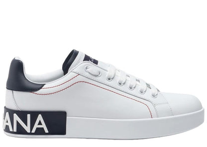 Dolce & Gabbana Calfskin Nappa Portofino Sneaker White/Navy