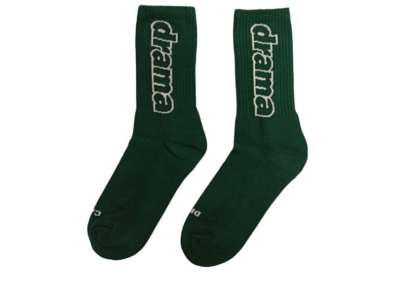 Drama Call Staple Socks Army Green/Cream