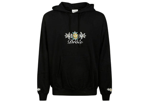 Drole de Monsieur Le Fleuri Hoodie Black