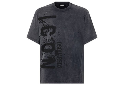 Dsquared2 Icon Splash Iron Fit Tee Dark Grey