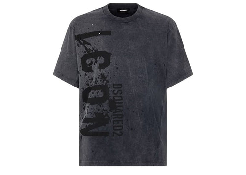 Dsquared2 Icon Splash Iron Fit Tee Dark Grey