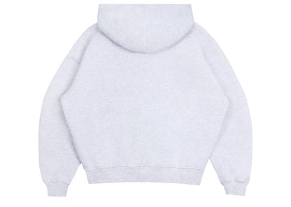 Episodes Tag Zip-Up Hoodie Light Grey