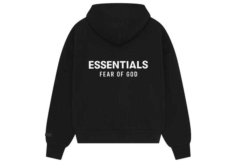 Fear of God Essentials Classic Fit Fleece Hoodie Jet Black