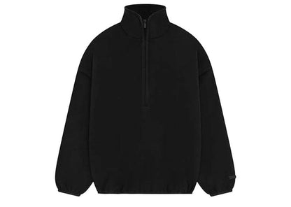Fear of God Essentials Brushed Half Zip Pullover Black