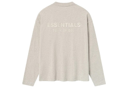 Fear of God Essentials Classic Long Sleeve Tee Heather Stone