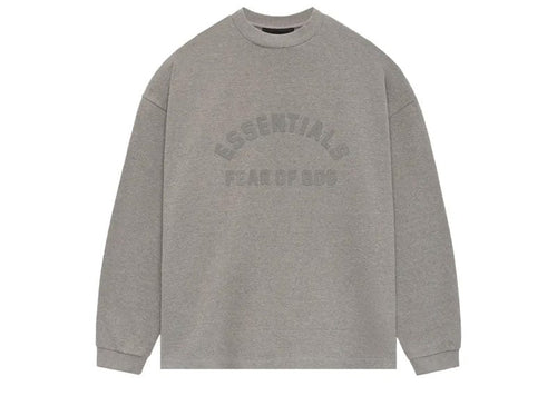 Fear of God Essentials Core Collection Heavy L/S Tee Heather Grey