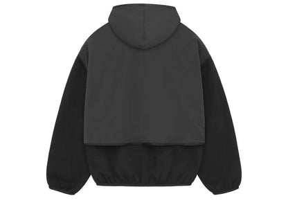 Fear of God Essentials Core Collection Nylon Fleece Hooded Sweatshirt Black/Black