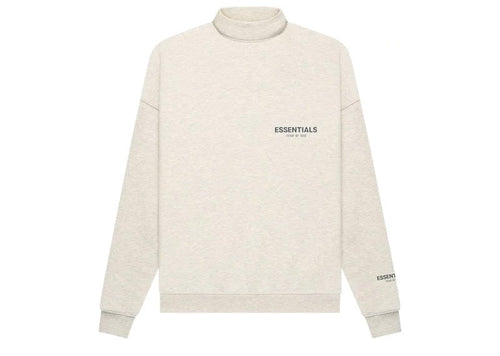 Fear of God Essentials Core Collection Pullover Mockneck Light Heather Oatmeal