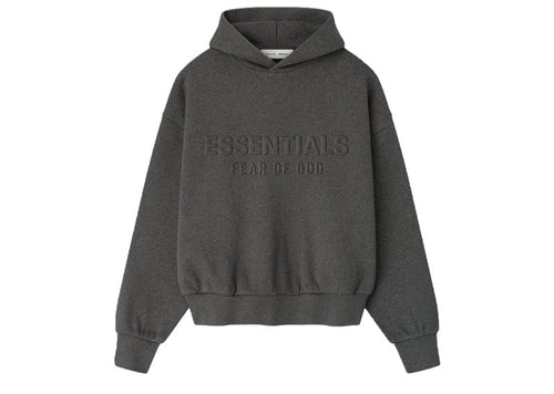 Fear of God Essentials Embossed Essentials Classic Hoodie Charcoal Heather