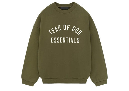 Fear of God Essentials Fleece Crewneck Military