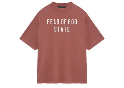 Fear of God Essentials Heavy Crewneck Tee Crimson