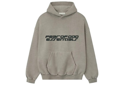 Fear of God Essentials Heavy Fleece 90's Hoodie Smoke Grey