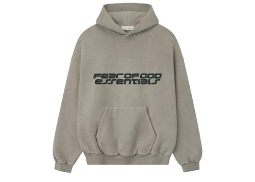 Fear of God Essentials Heavy Fleece 90's Hoodie Smoke Grey